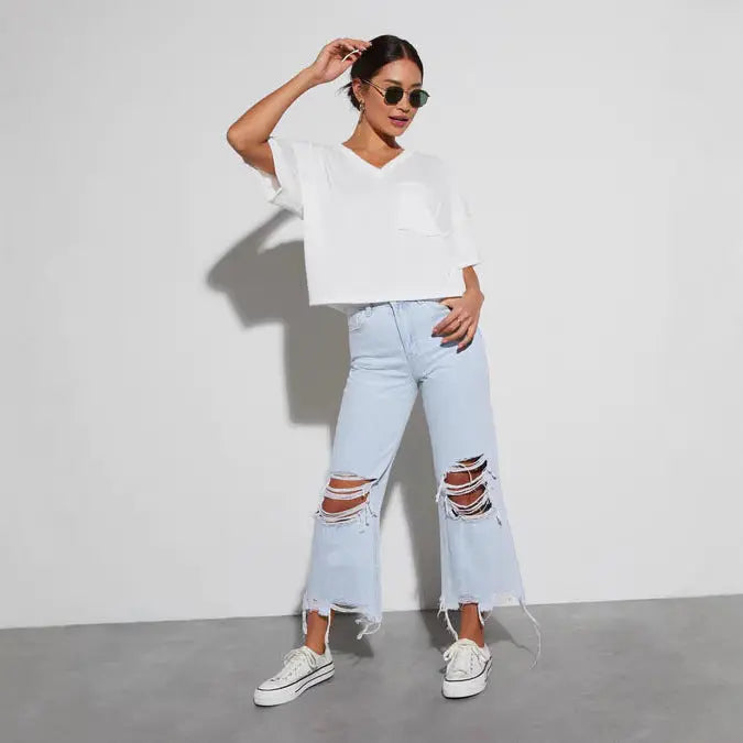 Mila Jeans Déchiré cherry-fashion